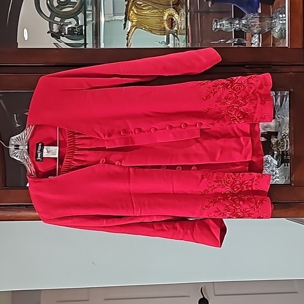 Jenny Petites Vintage Skirt Suite Set 2pcs Red size 6